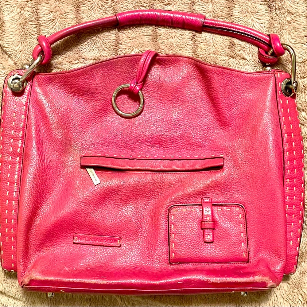 BGBC Maxazria Hot Pink Leather Handbag - Original